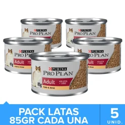 Purina Pro Plan Lata Gato Adulto Pack 5 Unidades