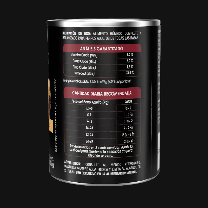 Purina Pro Plan Perro Adulto Lata 368.5gr Pack 5 unidades