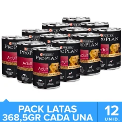 Purina Pro Plan Perro Adulto Lata 368.5gr Pack 12 unidades