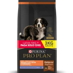 Purina Pro Plan Puppy Sensitive Skin Cordero con OptiDerma 12 kg + 3 kg