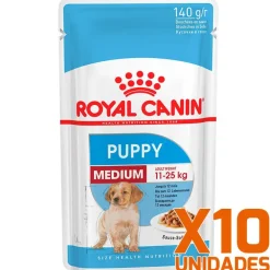 Royal Canin Medium Puppy Pouch Pack 10 Unidades