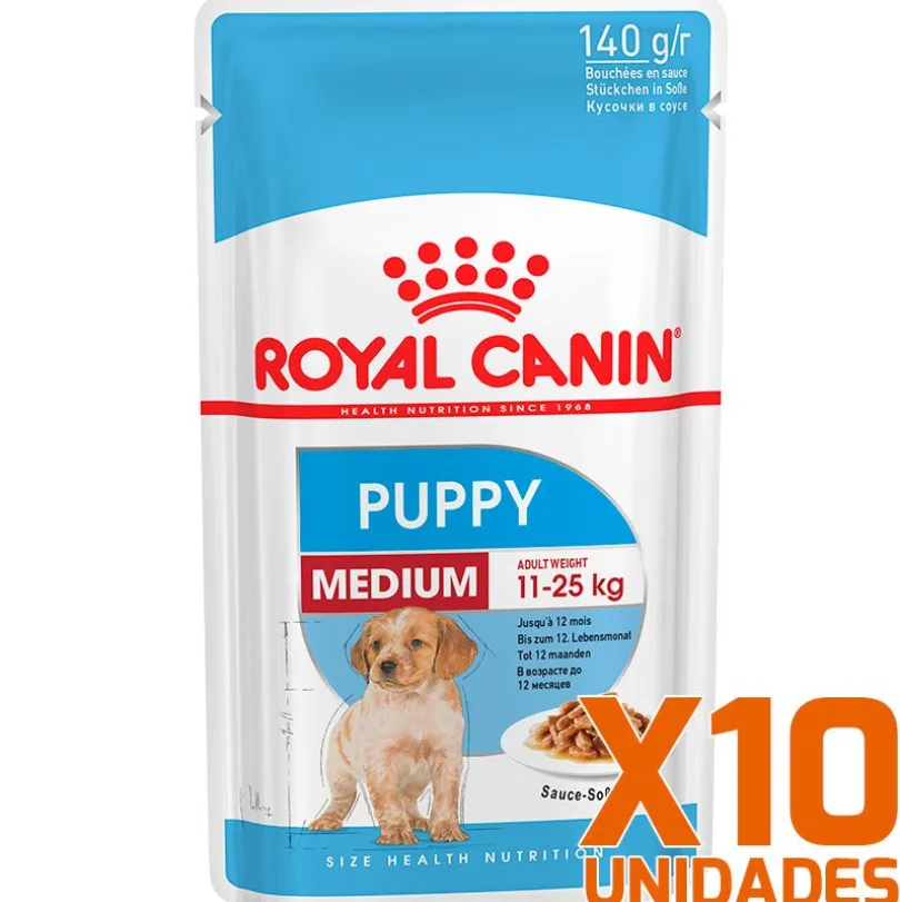 Royal Canin Medium Puppy Pouch Pack 10 Unidades