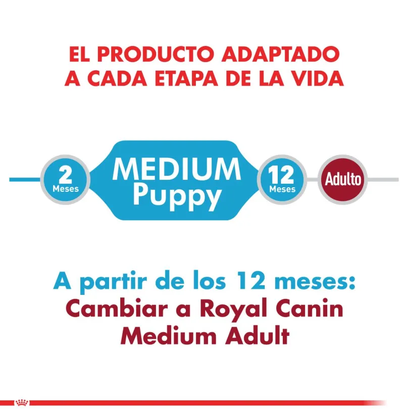 Royal Canin medium Puppy Pouch 140gr x 5 unidades