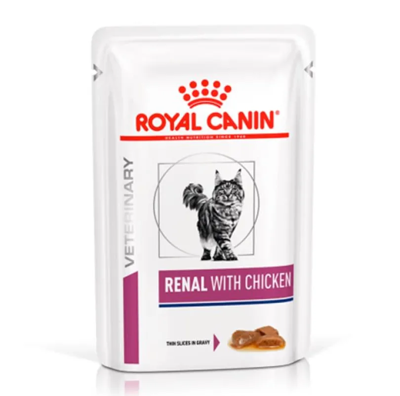 Royal Canin Pouch Vet Diet Felino Renal Pollo 85gr