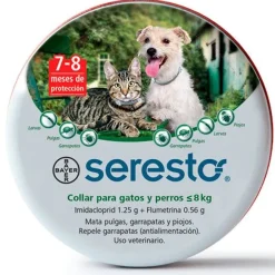 Seresto Collar antipulgas para Perros y Gatos de menos de 8kg