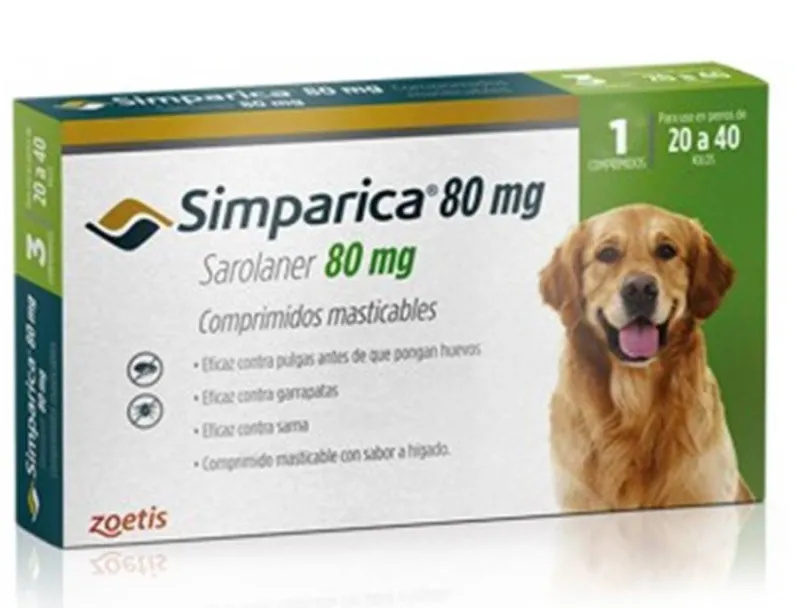 Simparica 20 a 40kg 1 Comprimido