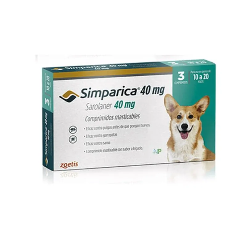 Simparica 10 a 20kg 3 Comprimido