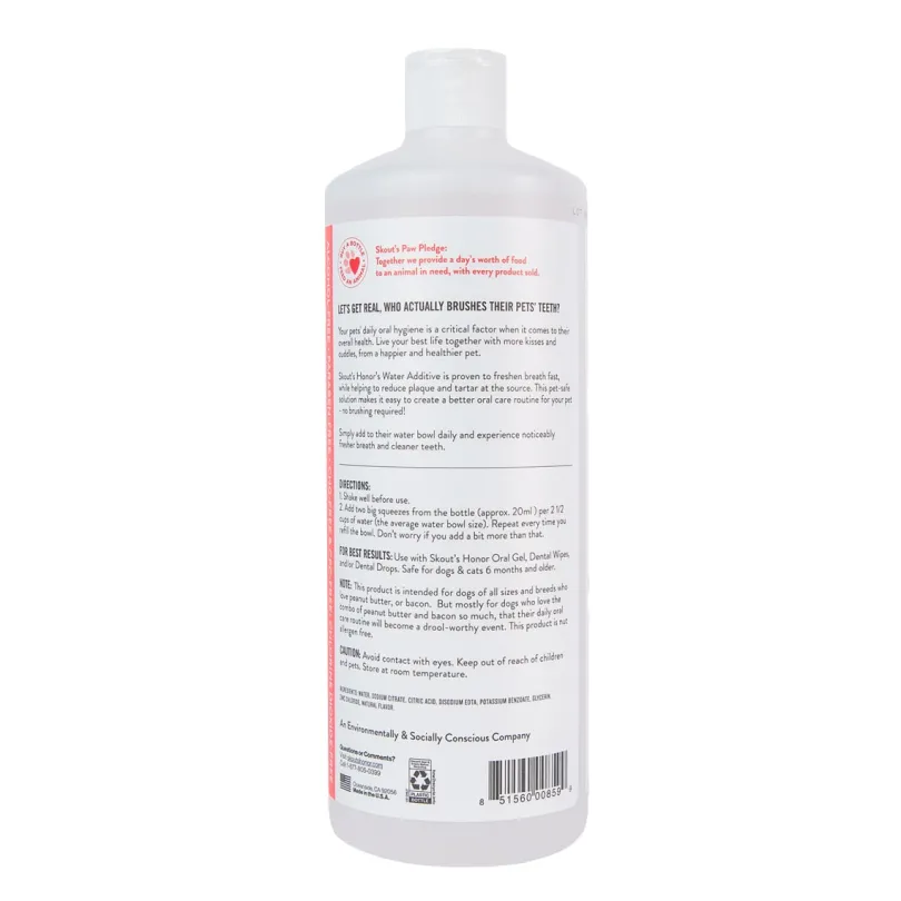 Skout's Honor Aditivo Dental Maní y Tocino 946ml