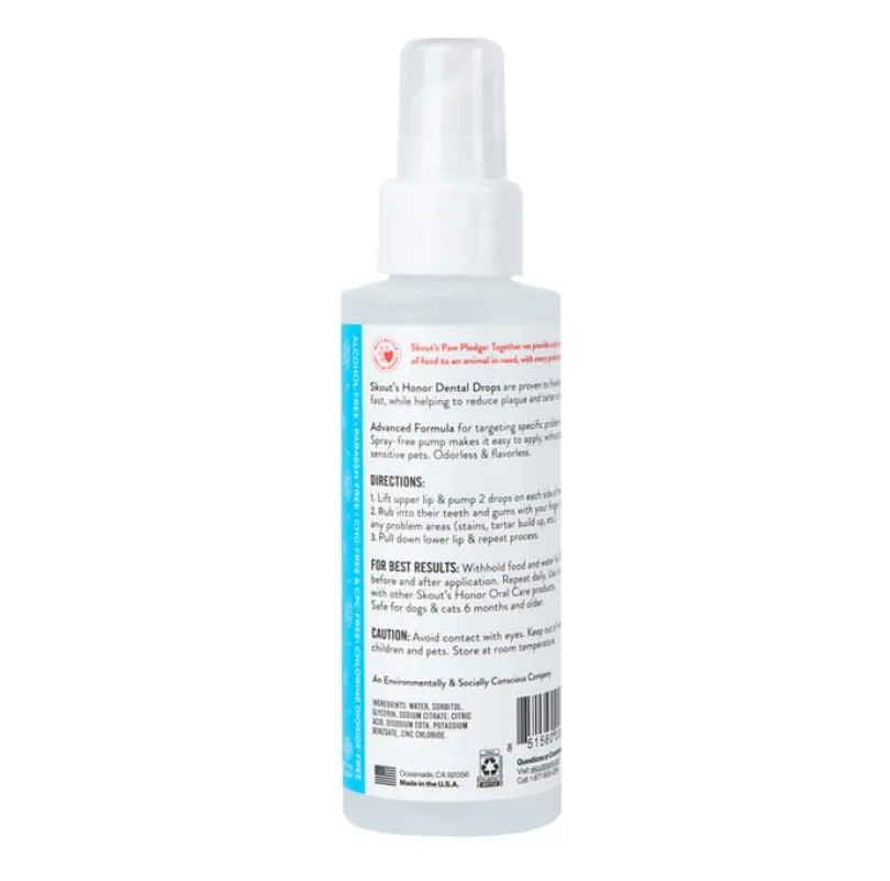 Skout's Honor Gotas para Cuidado Dental 118 ml