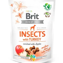 Snack Brit Care Dog Crunchy Insects With Turkey 200gr