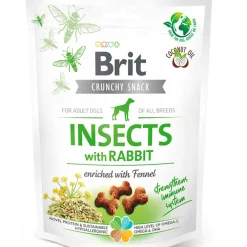Snack Brit Care Dog Crunchy Insects With Rabbit 200gr