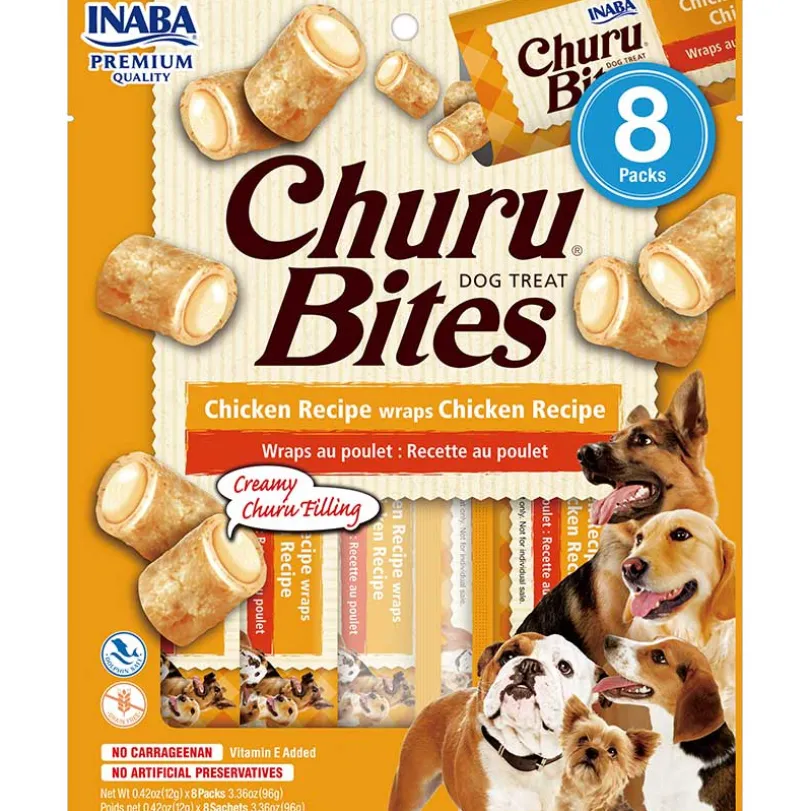 Snack Ciao Churu Dog Bites Pack 8 unidades Wraps de Pollo