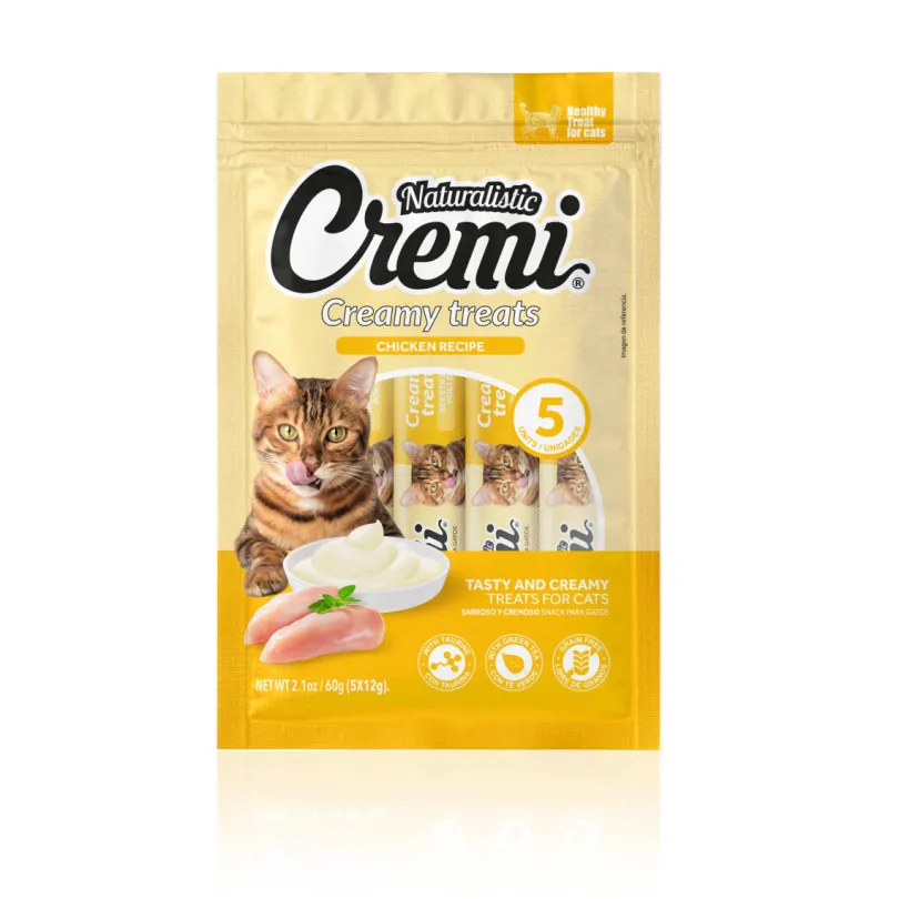 SNACK GATO NATURALISTIC CREMI POLLO 60 GRS