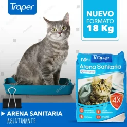 Traper Arena Sanitaria Aglutinante 18kg
