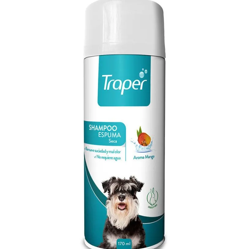 Traper Shampoo en Espuma Seca para Perros 170ml