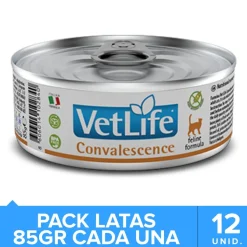 Vet Life Cat Convalescence Lata 85gr Pack 12 Unidades