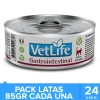 Vet Life Cat Gastro Intestinal Lata 85gr Pack 24 Unidades