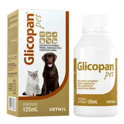 Vetnil Glicopan Pet Suplemento Aminoácido Vitamínico 125ml