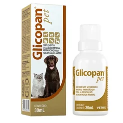 Vetnil Glicopan Pet Suplemento Aminoácido Vitamínico 30ml