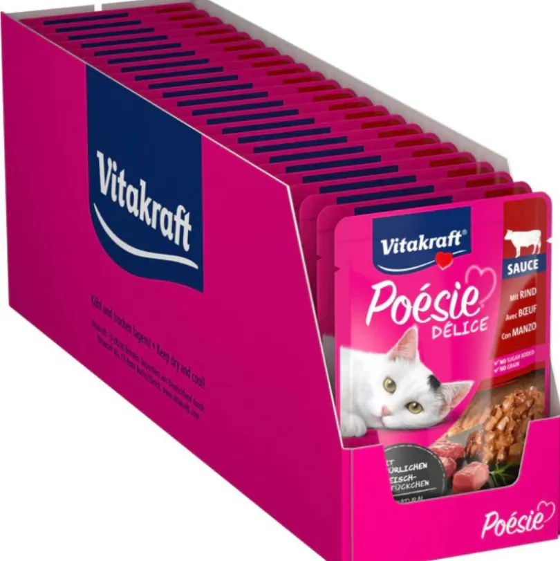 Vitakraft Cat Snack Poesi Delice Sabor Carne 85gr PACK 23 Unidades