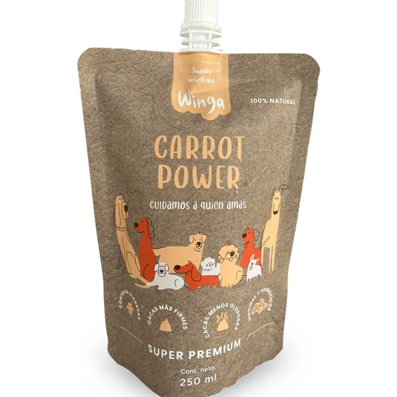 Winga Carrot Power 250gr Snack para Perros