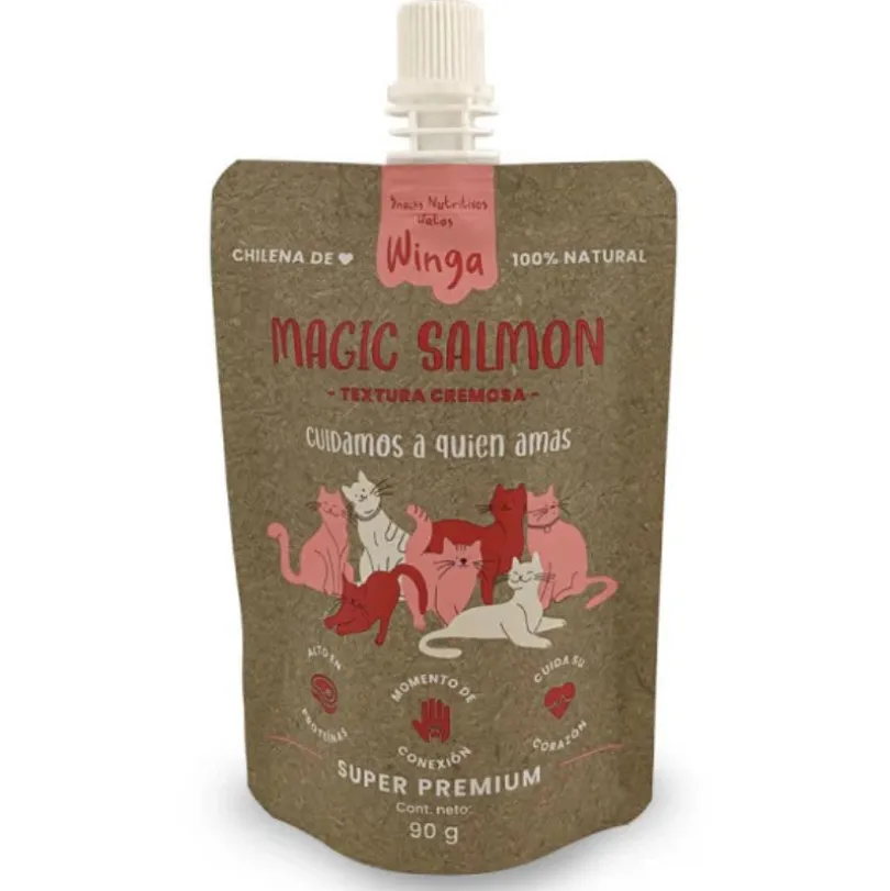 Winga Magic Salmón Snack para Gatos 60gr